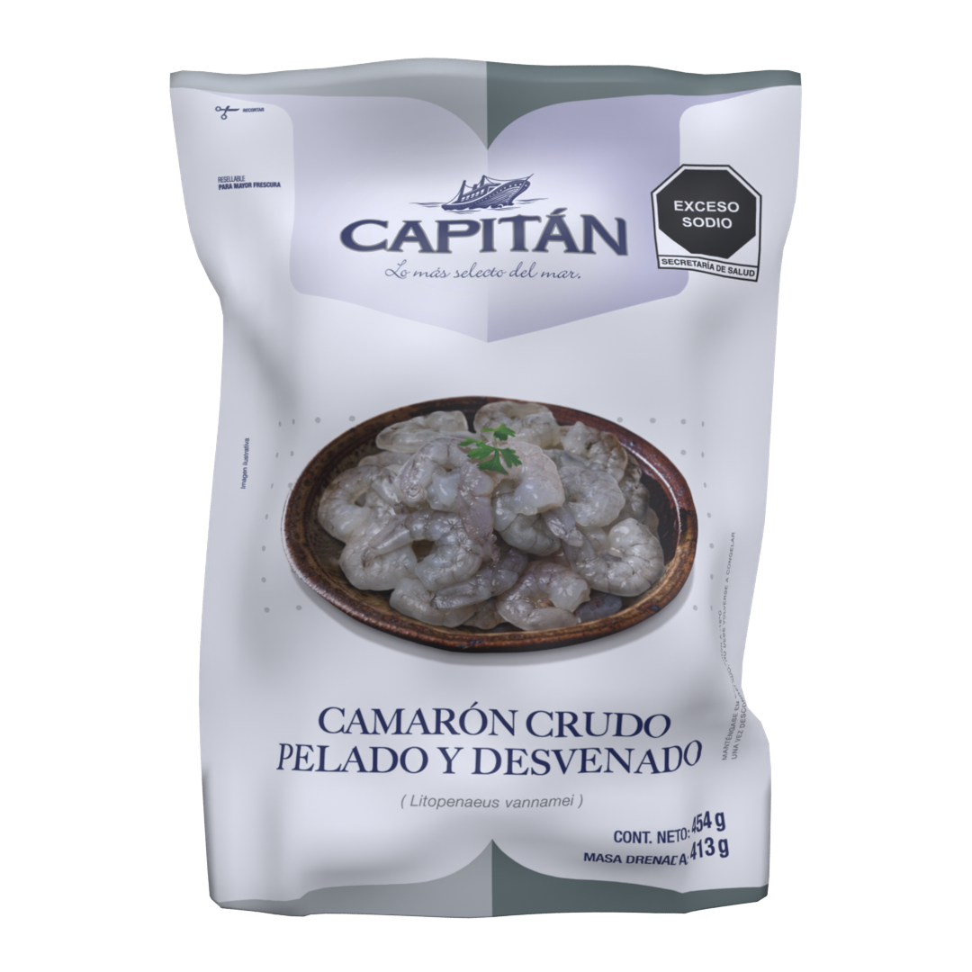 Camarón Crudo Pelado y Desvenado